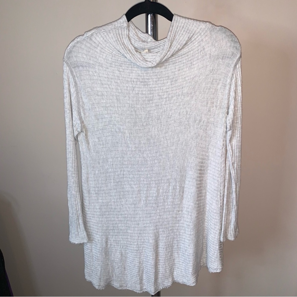 Free People Grey Sweater Ribbed
